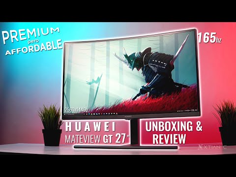 HUAWEI MateView GT 27&quot; 165Hz 1440p Curved Gaming Monitor UNBOXING &amp; REVIEW