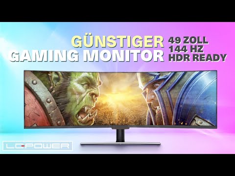 49 Zoll 144Hz Gaming Monitor zu einem günstigen Preis? LC-Power LC-M49-DFHD-144-C I Review Input Lag