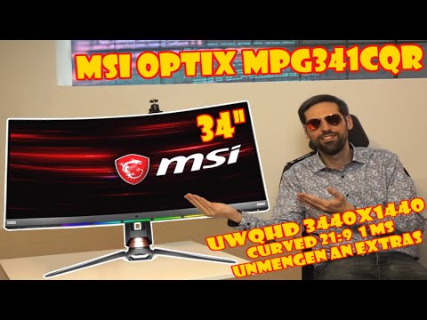 MSI Optix MPG341CQR im Test! Der 34&quot; Curved UWQHD 3440x1440 High End Gaming Monitor