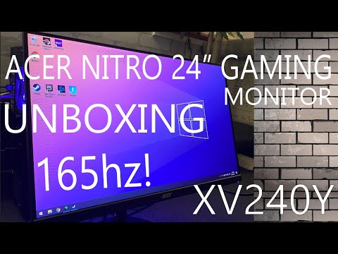 Acer Nitro 24&quot; 165hz 1080p Gaming Monitor (XV240Y) - Quick Review &amp; Unboxing